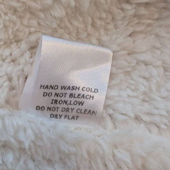 Sweet Rain ultra fuzzy hooded cardigan with pockets, neutral colors, size M - Picture 7 of 7